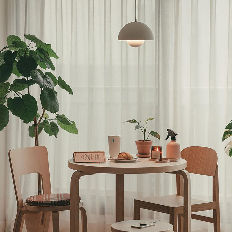 Minimalist Hemispherical Pendant Light Fixture