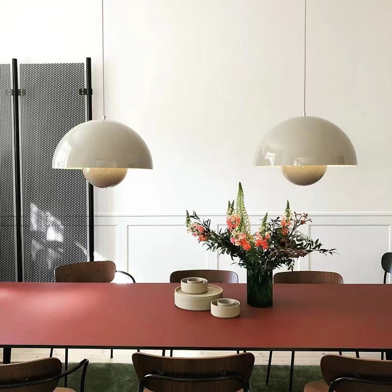 Minimalist Hemispherical Pendant Light Fixture