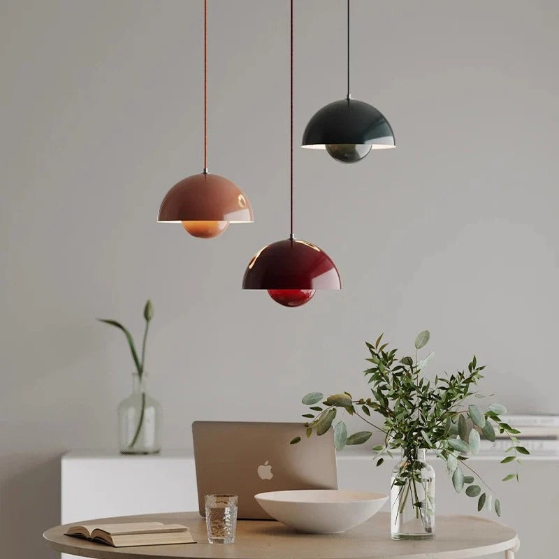 Minimalist Hemispherical Pendant Light Fixture