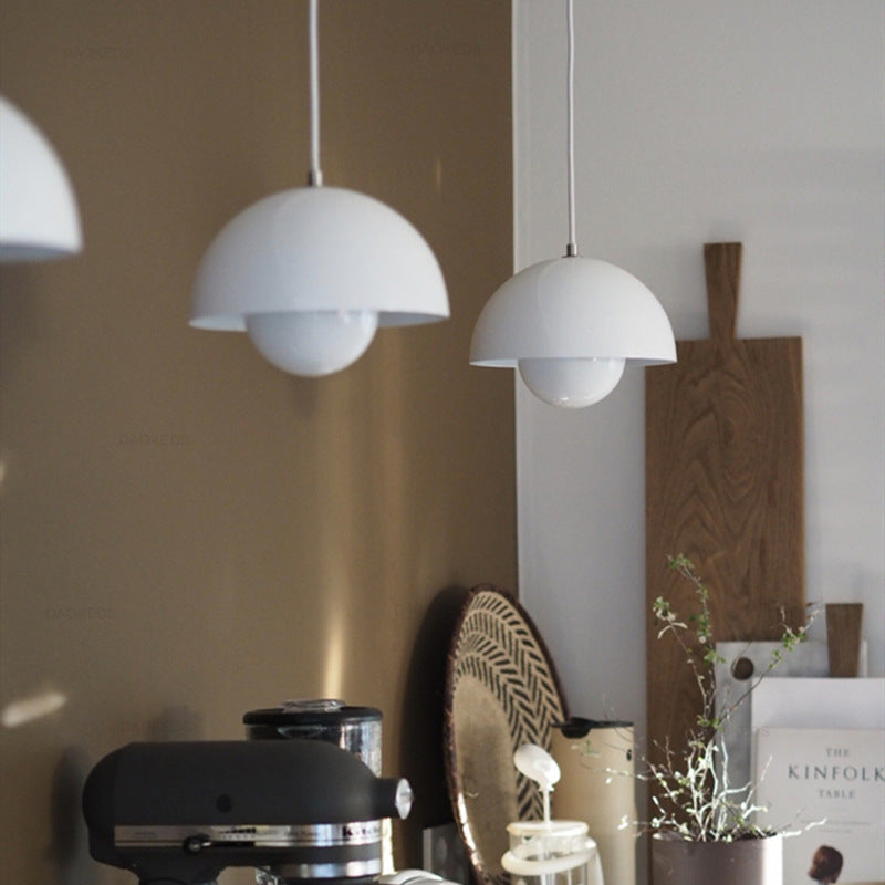 Minimalist Hemispherical Pendant Light Fixture