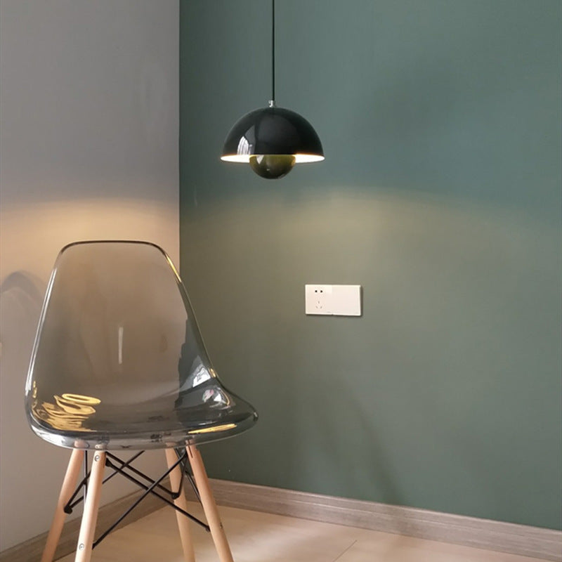Minimalist Hemispherical Pendant Light Fixture