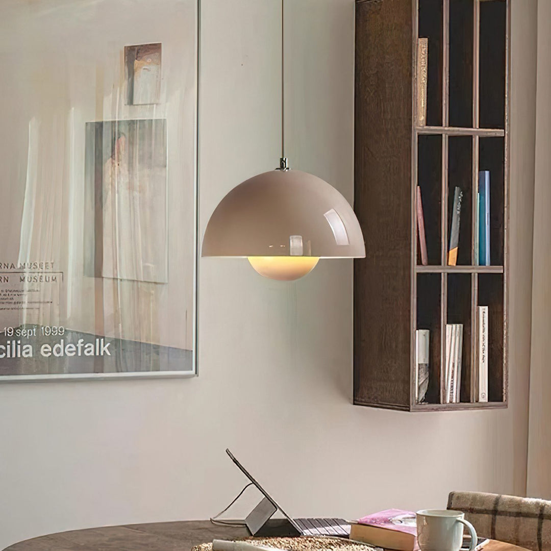 Minimalist Hemispherical Pendant Light Fixture