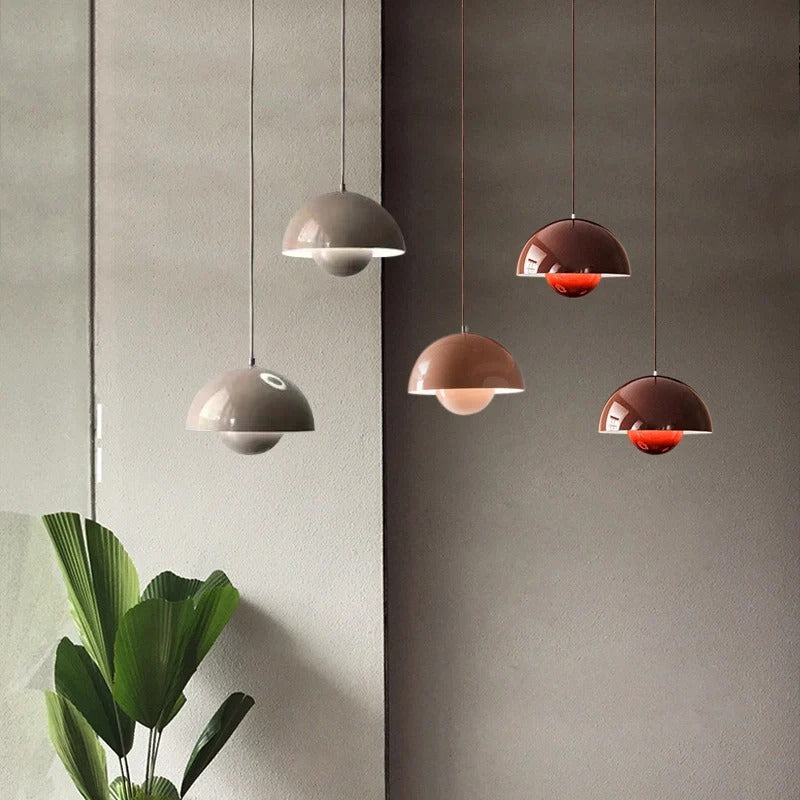 Minimalist Hemispherical Pendant Light Fixture