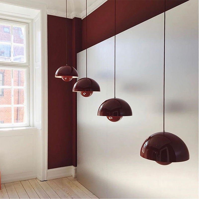 Minimalist Hemispherical Pendant Light Fixture