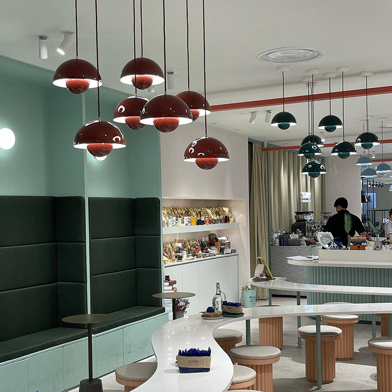 Minimalist Hemispherical Pendant Light Fixture