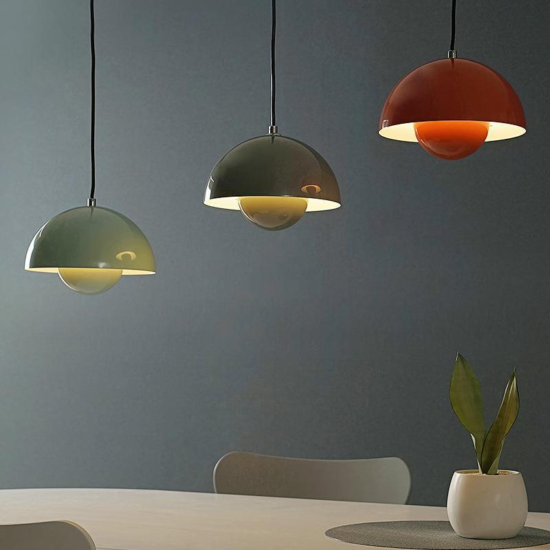 Minimalist Hemispherical Pendant Light Fixture
