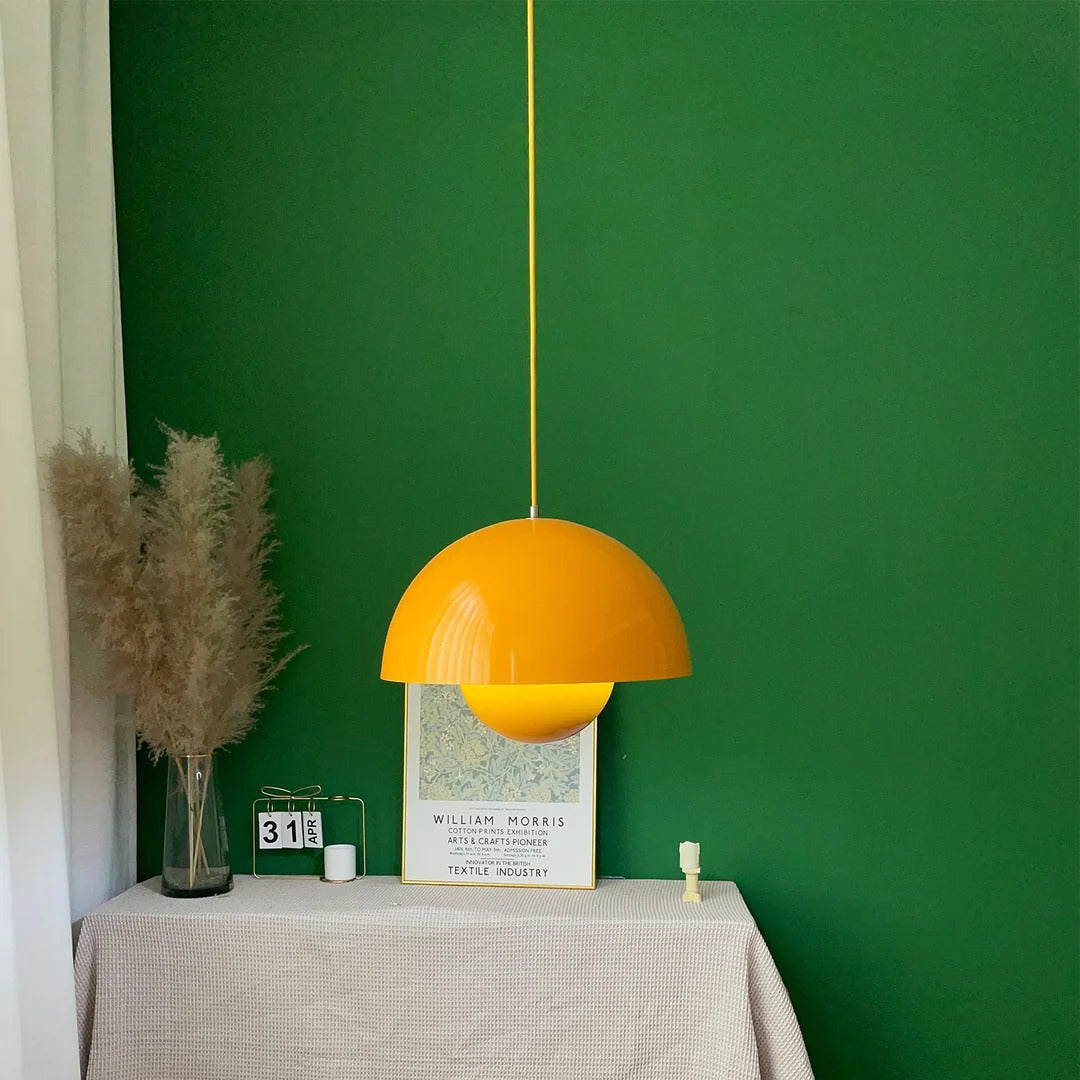 Minimalist Hemispherical Pendant Light Fixture
