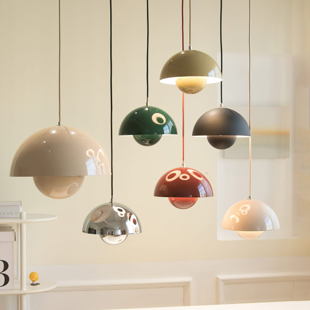 Minimalist Hemispherical Pendant Light Fixture