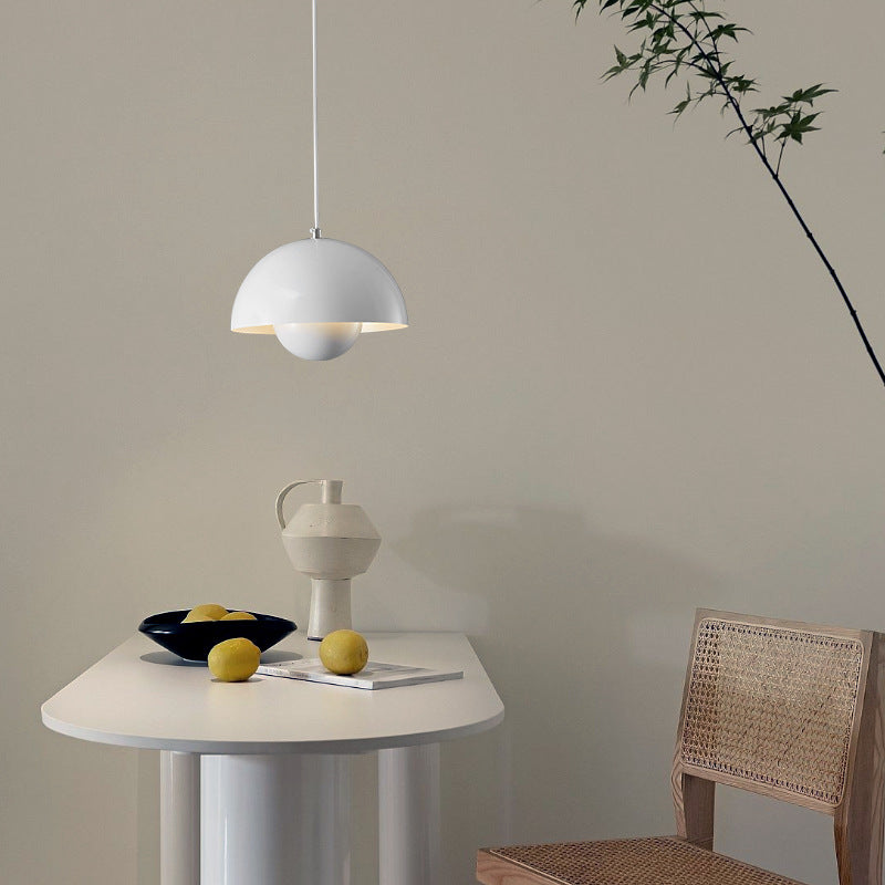 Minimalist Hemispherical Pendant Light Fixture