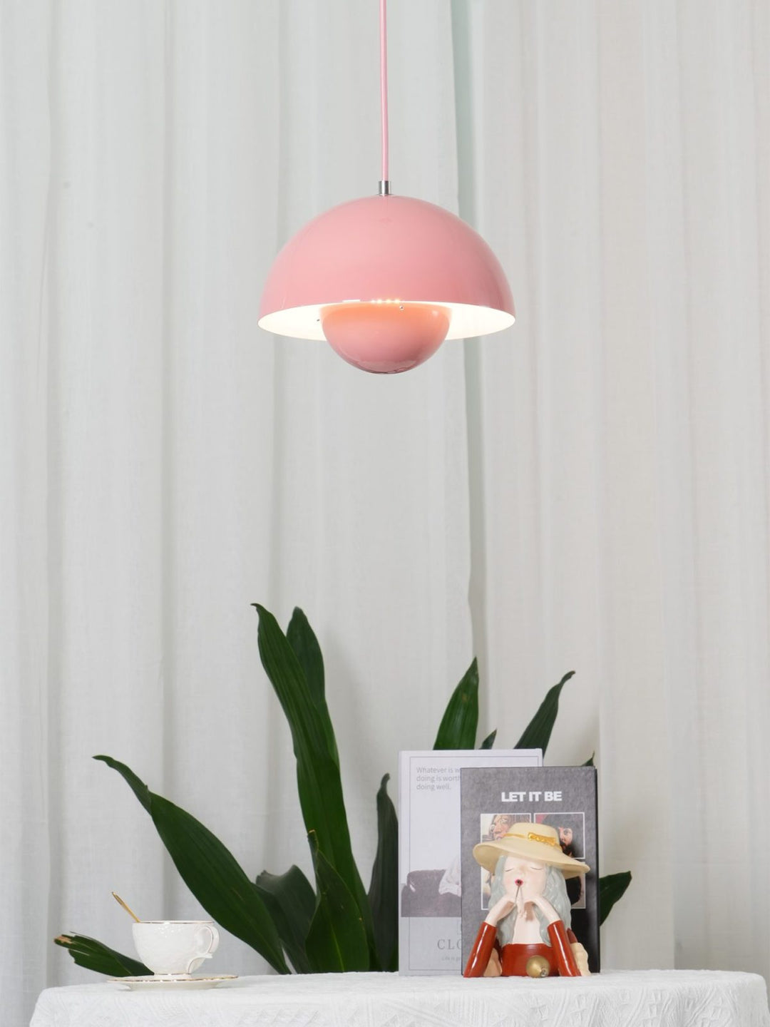 Minimalist Hemispherical Pendant Light Fixture