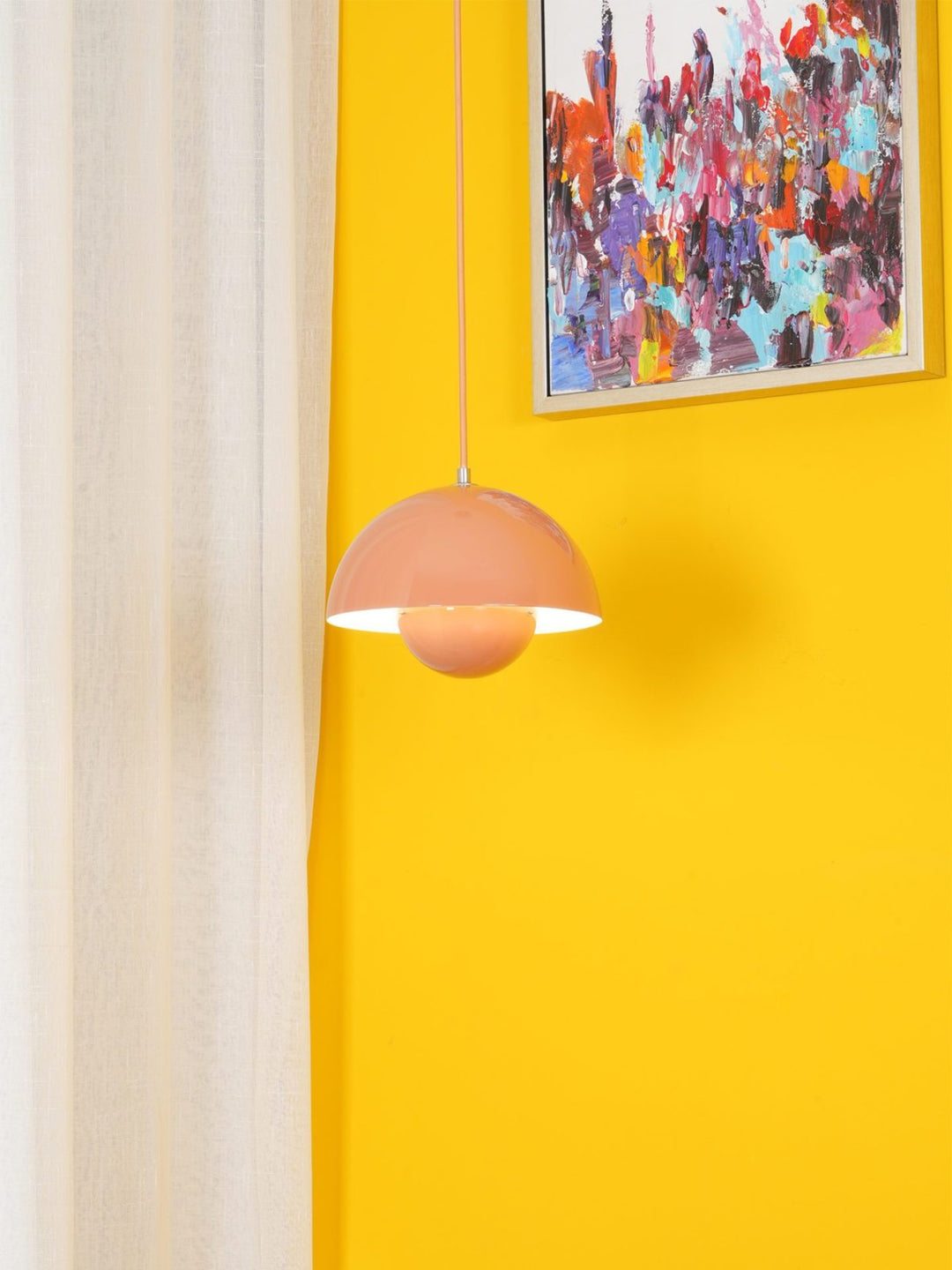 Minimalist Hemispherical Pendant Light Fixture