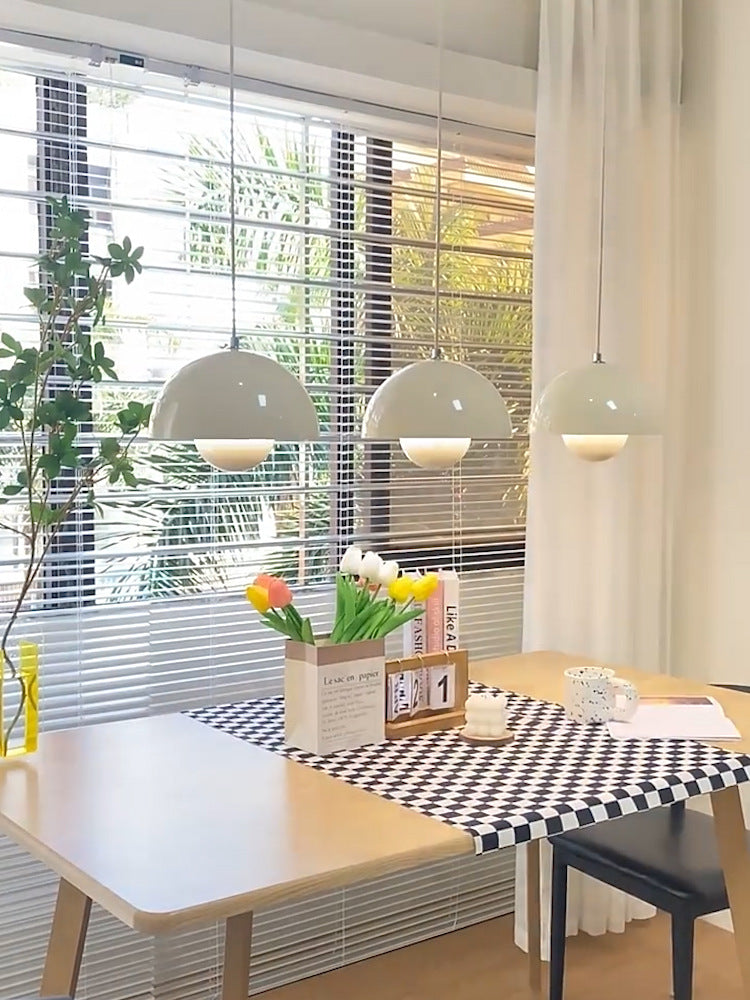 Minimalist Hemispherical Pendant Light Fixture
