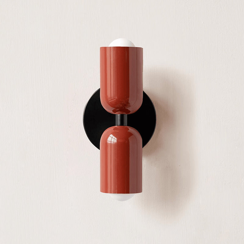 Contemporary Double-Head Wall Light – Vibrant Colors