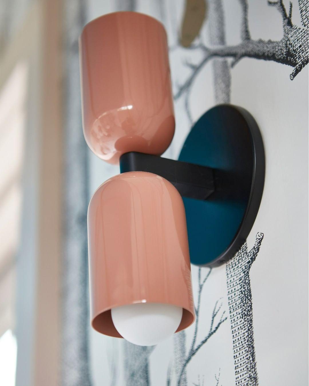 Contemporary Double-Head Wall Light – Vibrant Colors