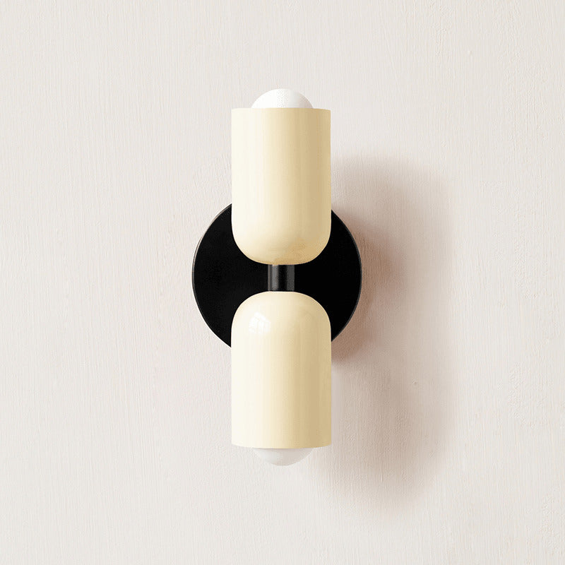 Contemporary Double-Head Wall Light – Vibrant Colors