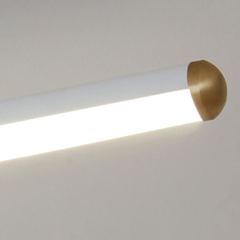 Minimalist Cylindrical Semi-Flush Mount Vanity Light