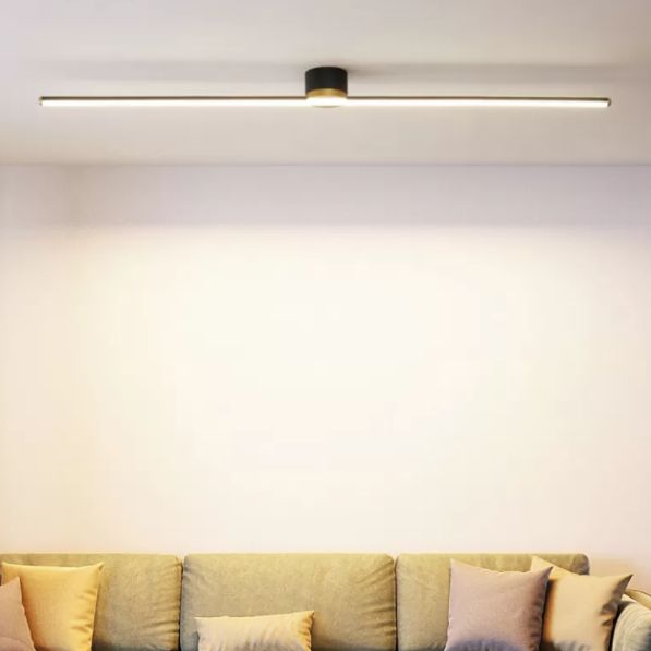 Minimalist Cylindrical Semi-Flush Mount Vanity Light