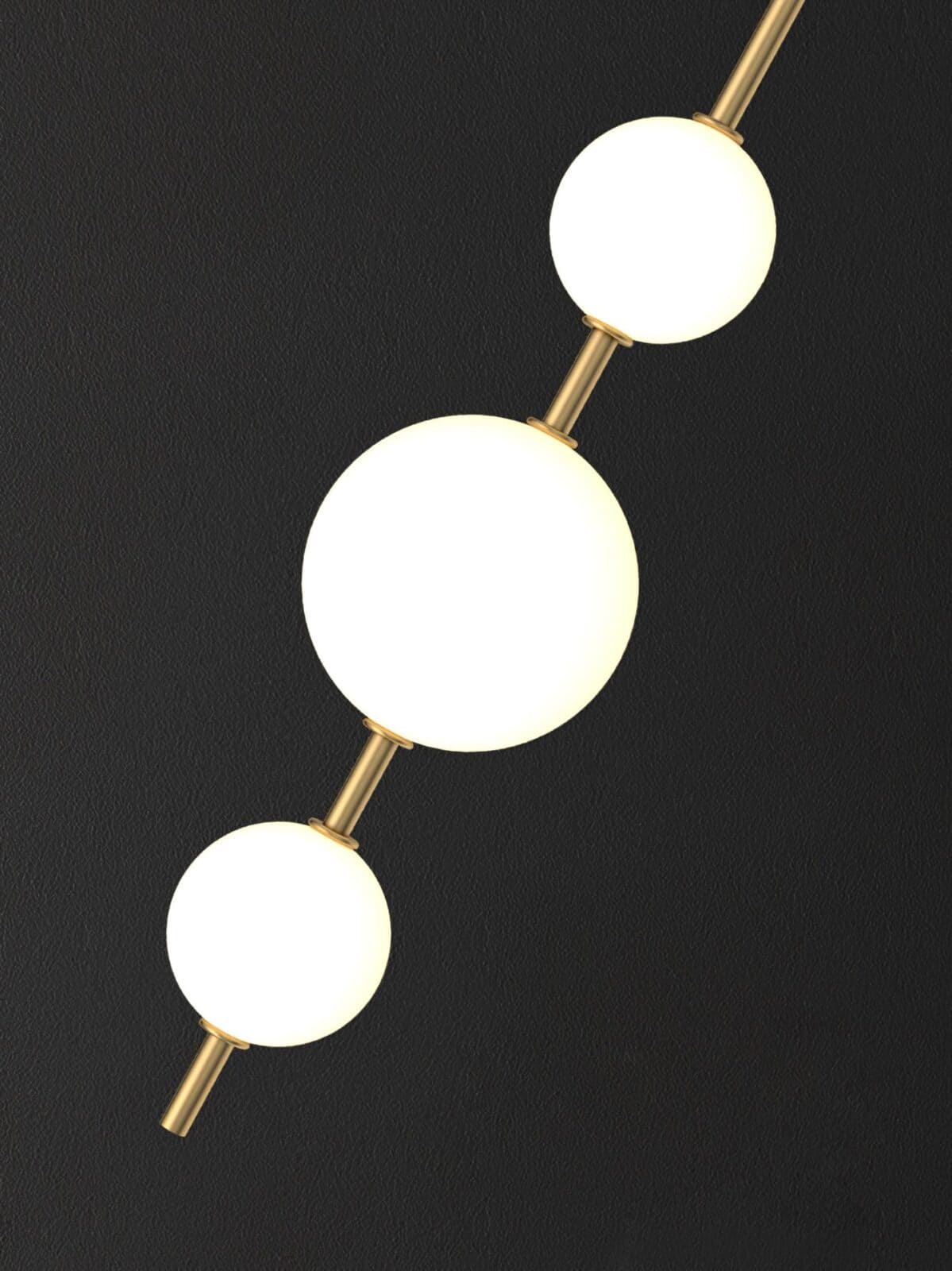 Contemporary Vertical Globe Wall Sconce – Matte White