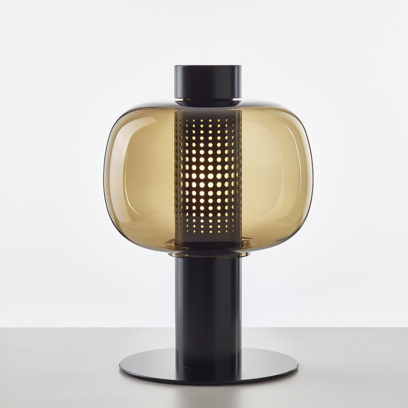 Mid-Century Modern Table Lamp with Ellipsoidal Top