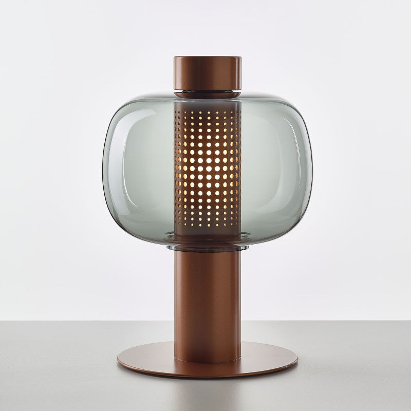 Mid-Century Modern Table Lamp with Ellipsoidal Top