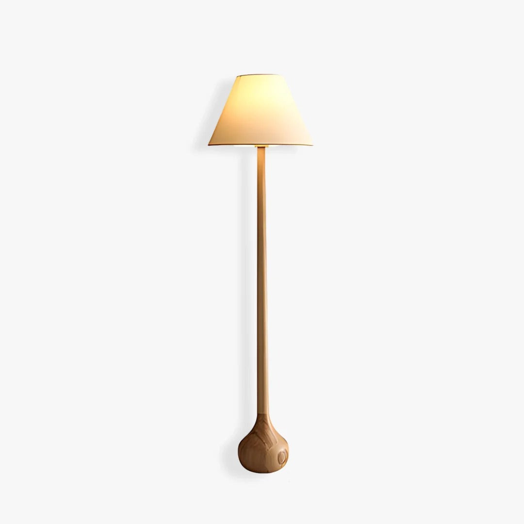 Minimalist Floor Lamp featuring Conical, Spherical Base