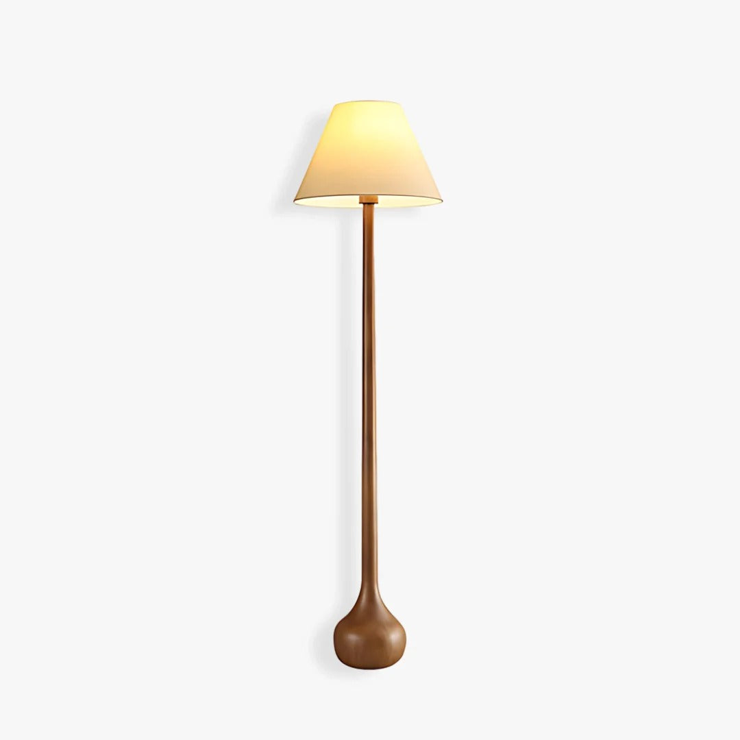 Minimalist Floor Lamp featuring Conical, Spherical Base