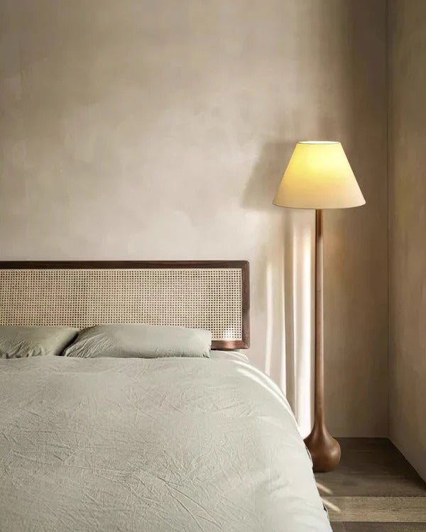 Minimalist Floor Lamp featuring Conical, Spherical Base