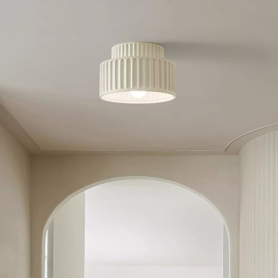 Scandinavian Flush Mount Tiered Light Fixture
