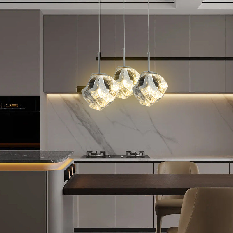 Creative Lava Glass Pendant Lamp – Irregular Rock Shape