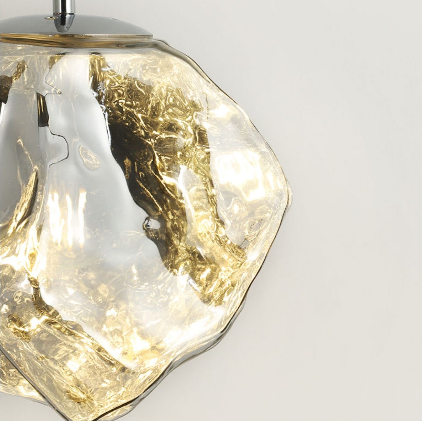 Creative Lava Glass Pendant Lamp – Irregular Rock Shape