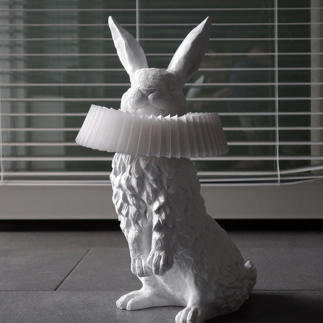 Whimsical Rabbit Table Lamp featuring Integrated LED
