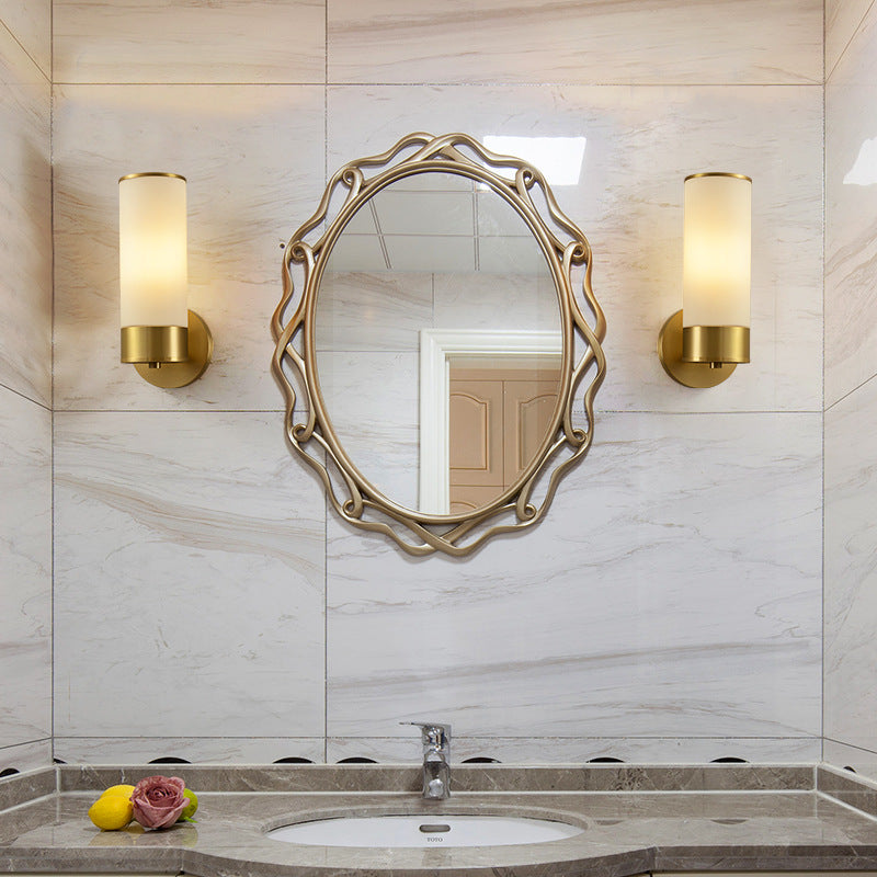 Minimalist Cylindrical Wall Sconce with Integrated LED