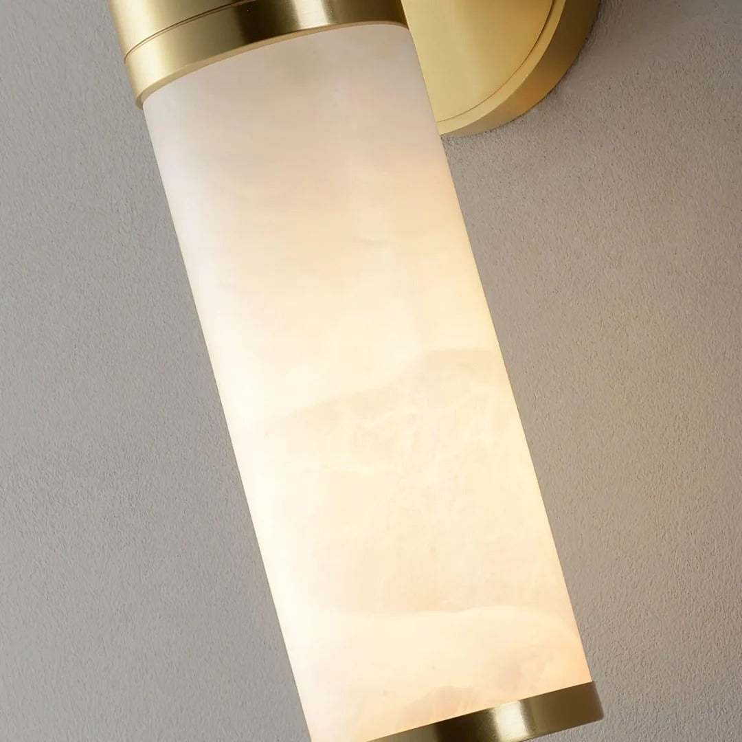 Minimalist Cylindrical Wall Sconce with Integrated LED