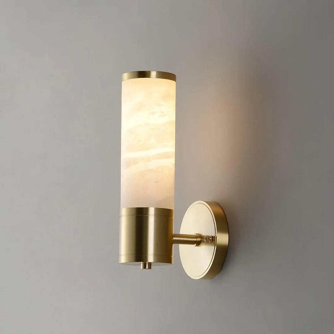 Minimalist Cylindrical Wall Sconce with Integrated LED