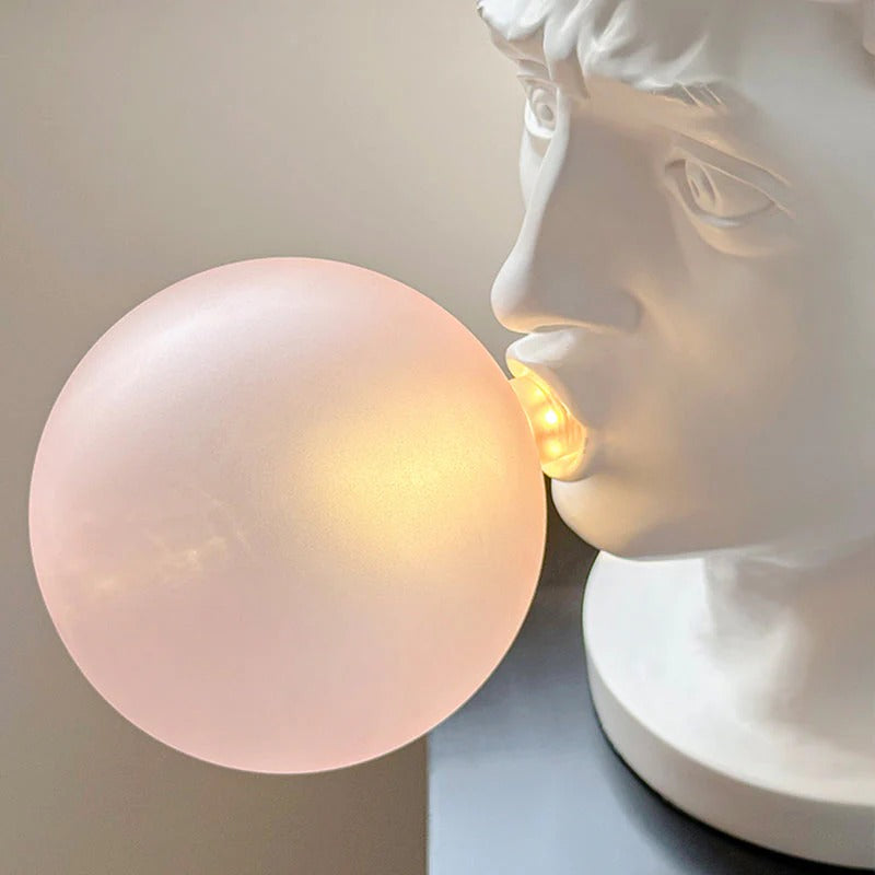 Eclectic Bust Table Lamp with Spherical Detail