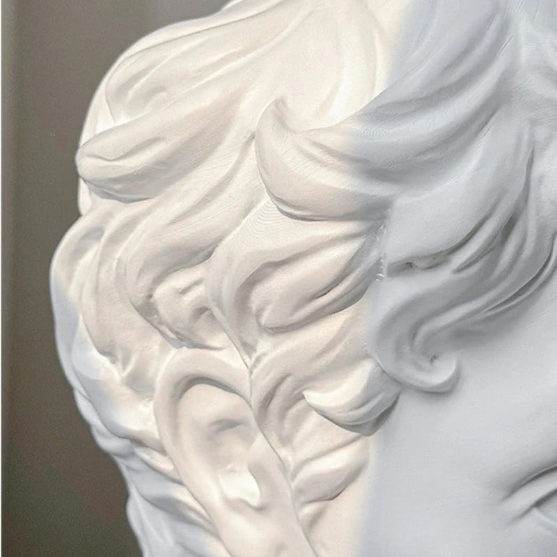 Eclectic Bust Table Lamp with Spherical Detail