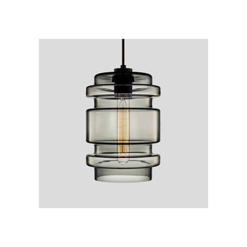Art Deco Pendant Light Featuring Curved Hexagon