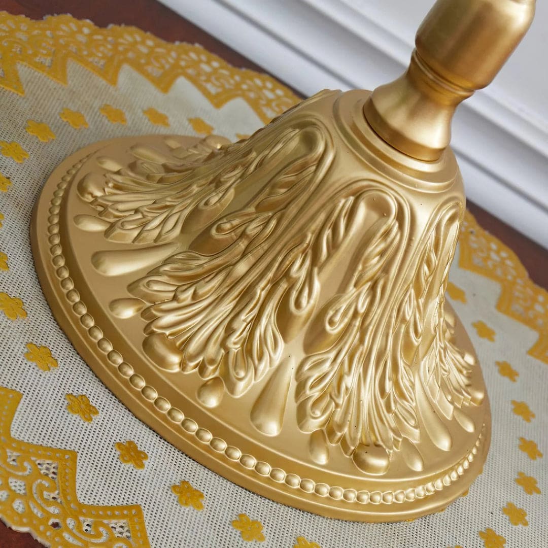 Vintage Table Lamp – Bell-Shaped Domed Fringe