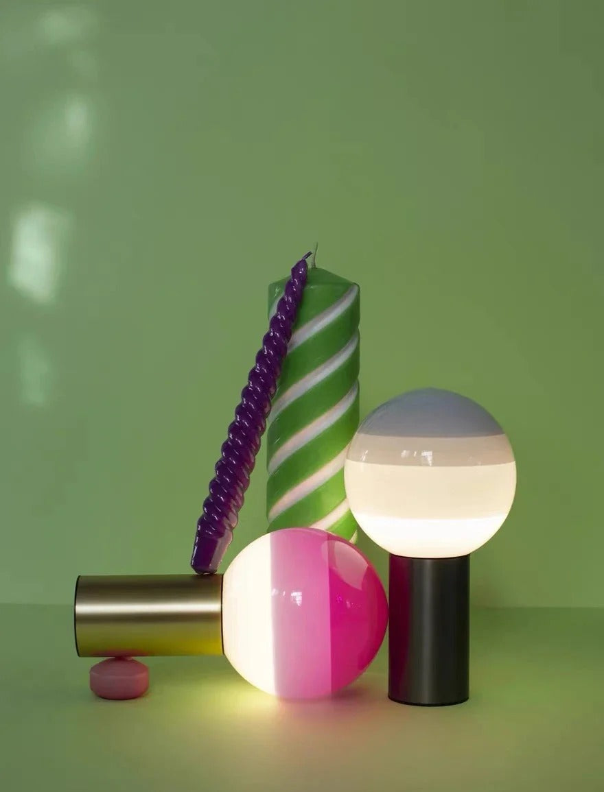 Retro Table Lamp featuring Spherical Integrated LED