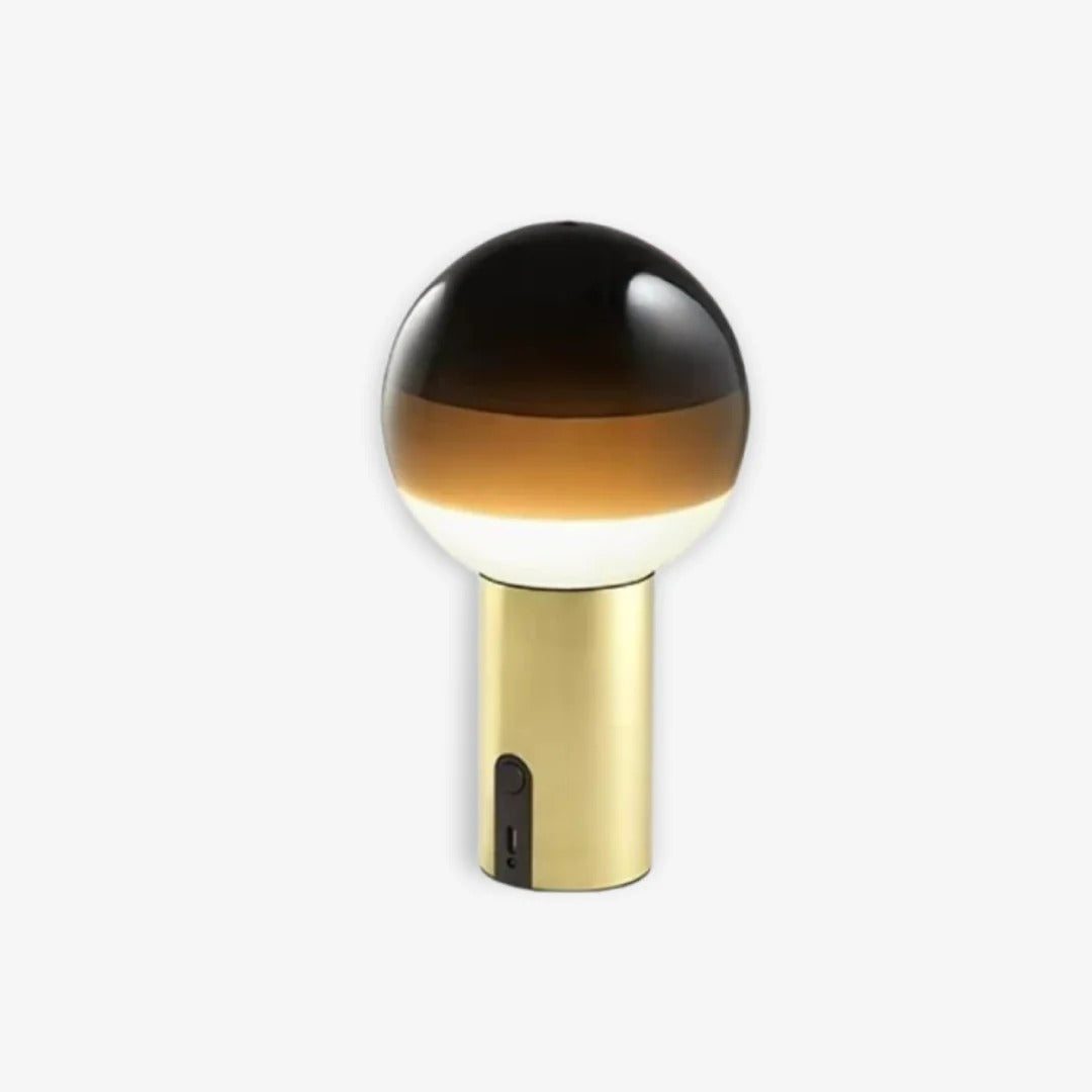 Retro Table Lamp featuring Spherical Integrated LED