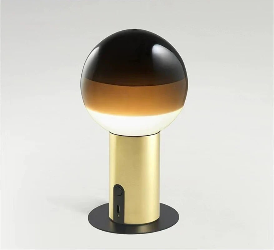 Retro Table Lamp featuring Spherical Integrated LED