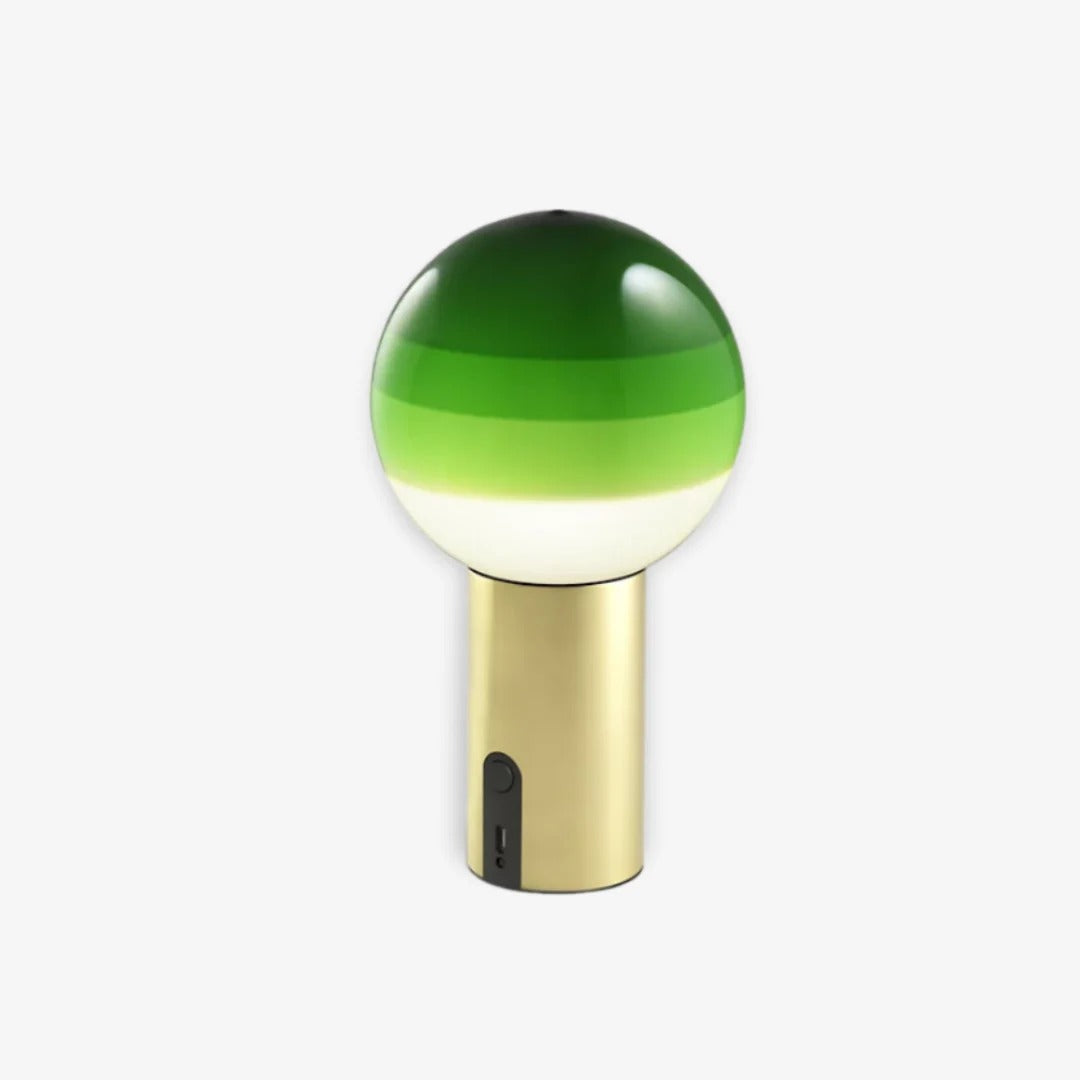Retro Table Lamp featuring Spherical Integrated LED