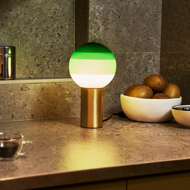 Retro Table Lamp featuring Spherical Integrated LED