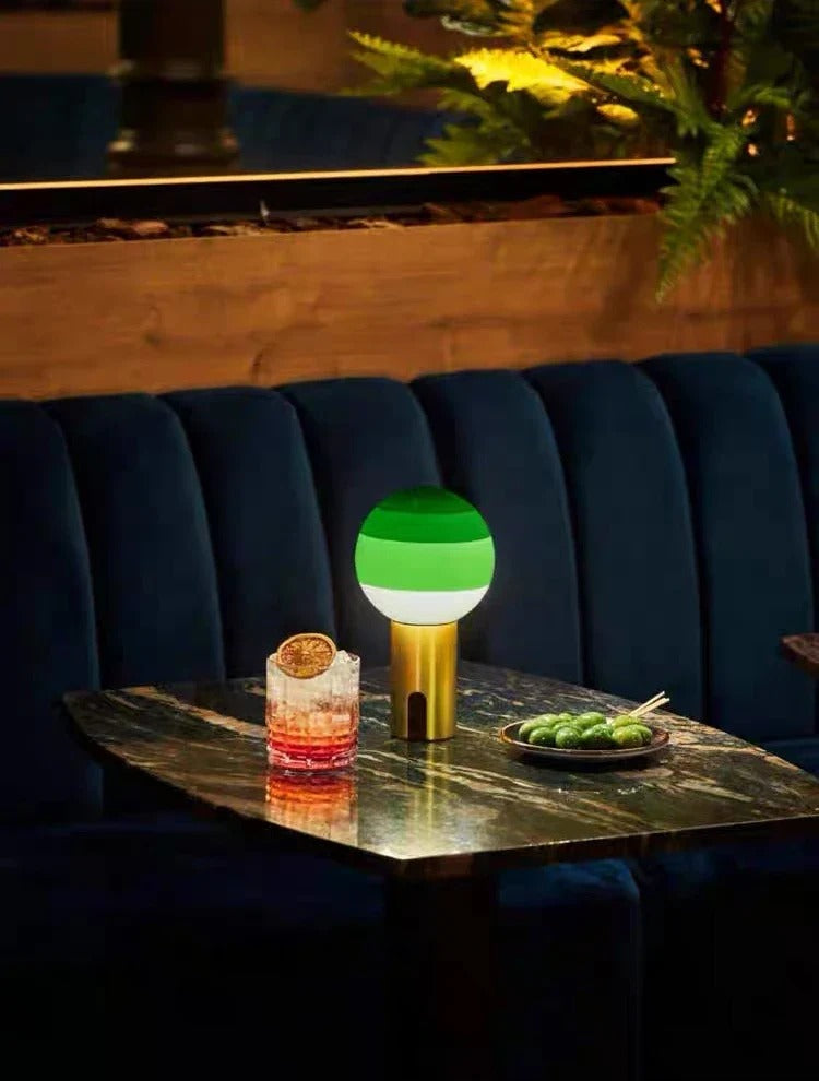 Retro Table Lamp featuring Spherical Integrated LED