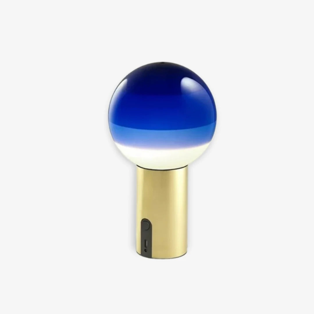 Retro Table Lamp featuring Spherical Integrated LED