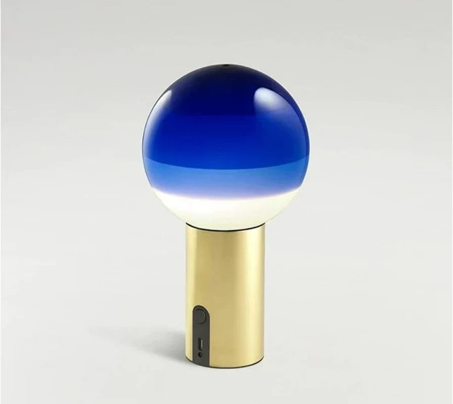 Retro Table Lamp featuring Spherical Integrated LED