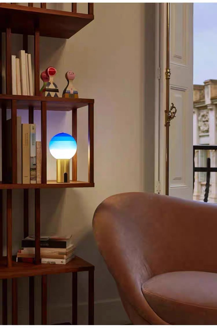 Retro Table Lamp featuring Spherical Integrated LED