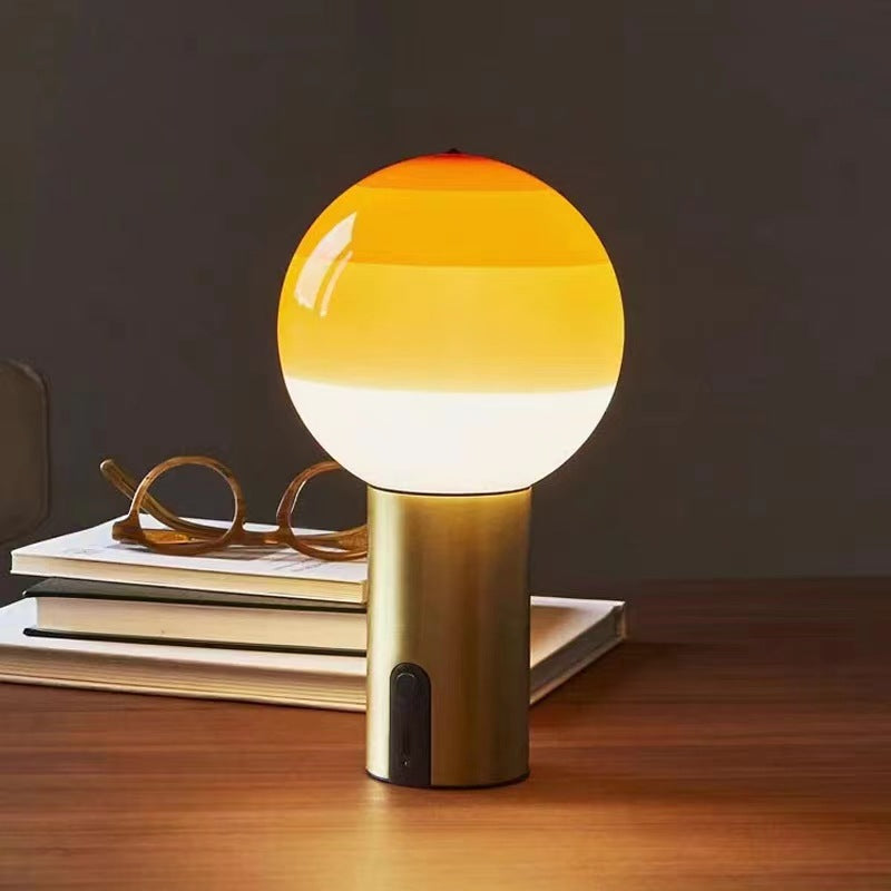 Retro Table Lamp featuring Spherical Integrated LED