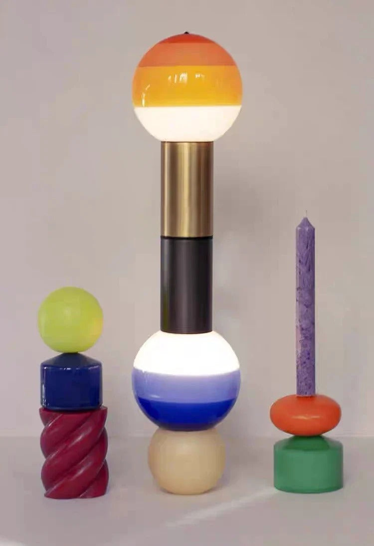 Retro Table Lamp featuring Spherical Integrated LED