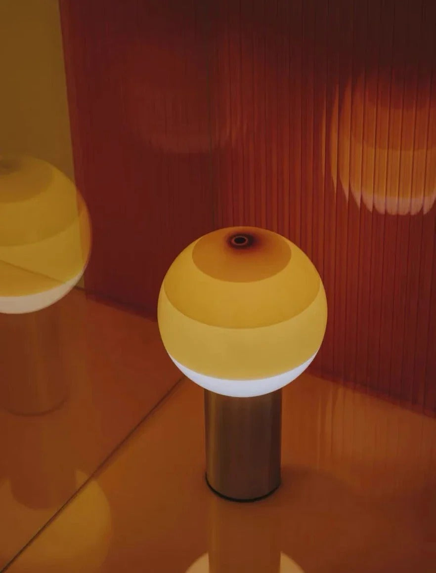 Retro Table Lamp featuring Spherical Integrated LED